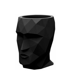 ADAN VONDOM 49x68/70 donica czarna geometryczna głowa